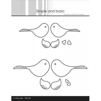 Simple and Basic Cutting Dies - Symmetrical Birds