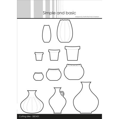 Simple and Basic Cutting Dies - Pots and Vases
