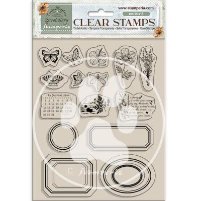 Stamperia Secret Diary Stempel - Labels