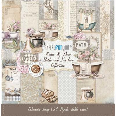Papers For You Home & Deco - Bath and Kitchen Midi Scrap Paper Pack