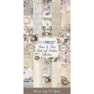 Papers For You Home & Deco - Bath and Kitchen Slim Scrap Paper Pack