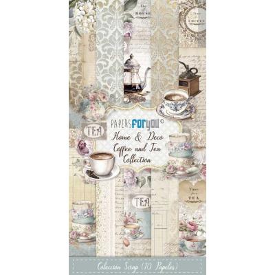 Papers For You Home & Deco - Coffee and Tea Slim Scrap Paper Pack