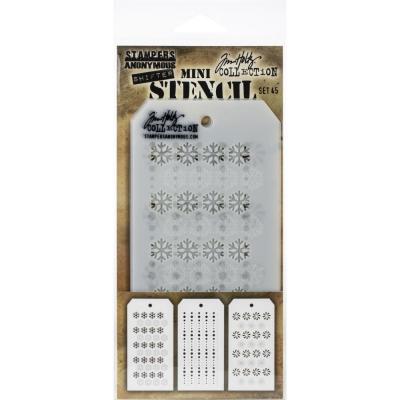 Tim Holtz Mini Layered Stencil Set 3/pkg-set #15 : Target