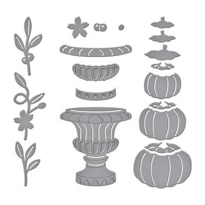 Spellbinders Etched Dies - Open House Pumpkin Topiary