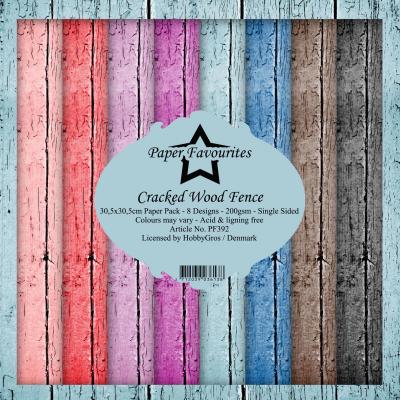 Dixi Craft Paper Favourites Cracked Wood Fence Designpapier - Paper Pack