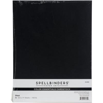 SCS-208 Spellbinders Brushed Black Cardstock 8.5 x 11 Inches