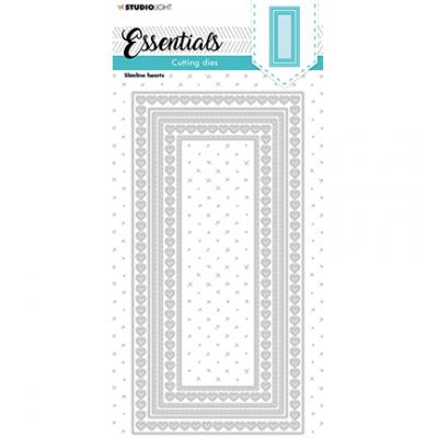 StudioLight Essentials Nr.183 Cutting Die - Slimline Hearts