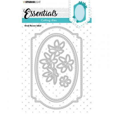 StudioLight Essentials Nr.221 Cutting Die - Oval Flower Label