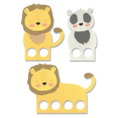 Sizzix Lisa Jones Thinlits Die Set - Animal Finger Puppets