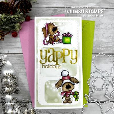 Whimsy Stamps Stempel - Christmas Doggies