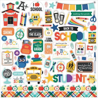 Echo Park Off to School - Element Sticker