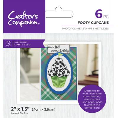Crafter's Companion Modern Man - Footy Cupcakes