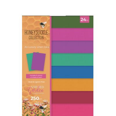 Crafter's Companion Honeysuckle - Luxury Linen Card