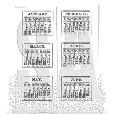 Stampers Anonymous Tim Holtz Stempel - Calendar 1