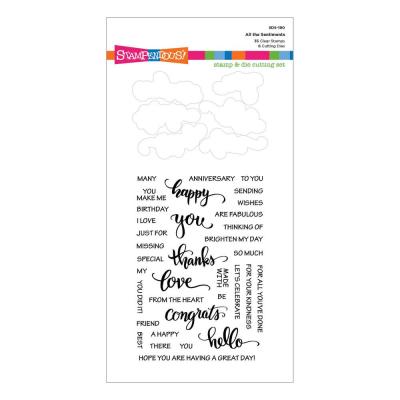 Stampendous All the Sentiments Clear Stamp & Die Set