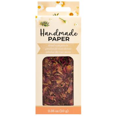 American Crafts Handmade Paper - Mix-In Rose Petals
