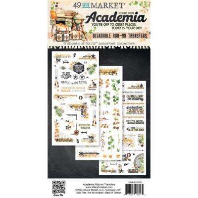 49 and Market Academia - Blendable Rub-On Transfers