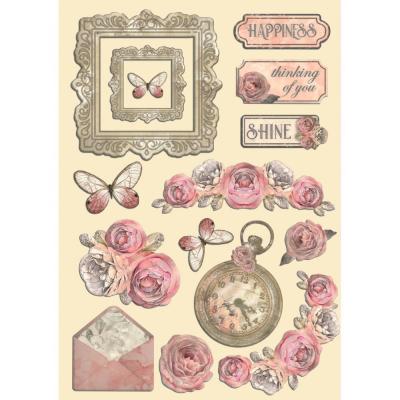 Stamperia Shabby Rose - Colored Wooden Shape