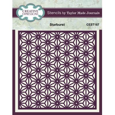 Creative Expressions Taylor Made Journals Stencil - Starburst