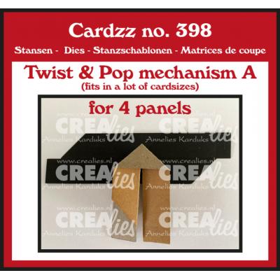 Crealies Cutting Dies - Twist & Pop Mechanism A (for 4 Panels)