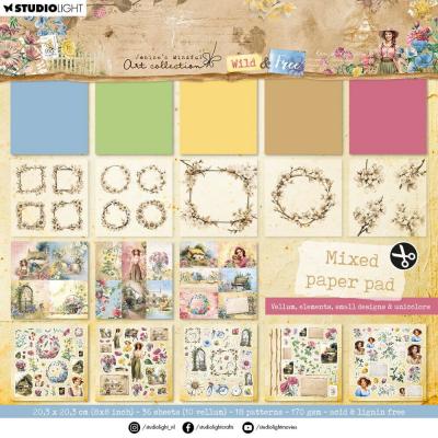 StudioLight Jenine's Mindful Art Collection Wild & Free - Mixed Paper Pad