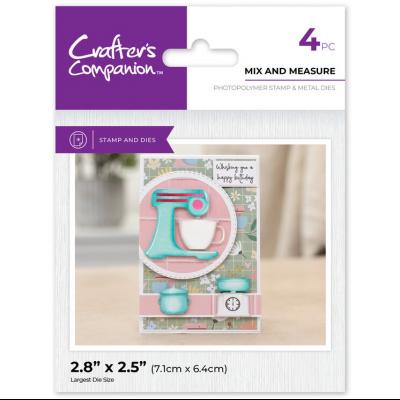Crafter's Companion Kitchen Mini Collection Metal Die - Mix and Measure