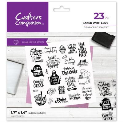 Crafter's Companion Kitchen Mini Collection Stempel - Baked with Love