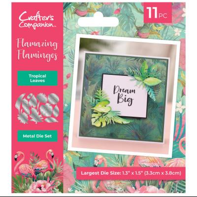 Crafter's Companion Flamazing Flamingos - Tropical Leaves