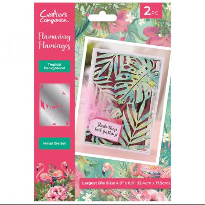 Crafter's Companion Flamazing Flamingos - Tropical Background