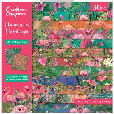Crafter's Companion Flamazing Flamingos - Paper Pad