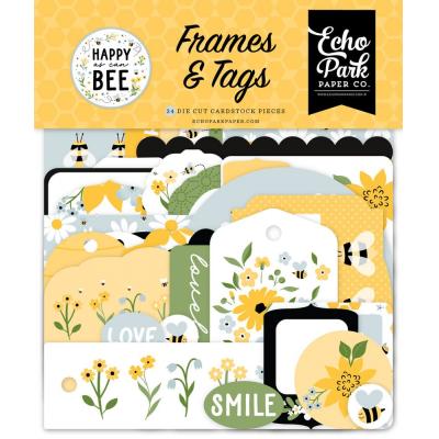 Echo Park Happy As Can Bee - Frames & Tags