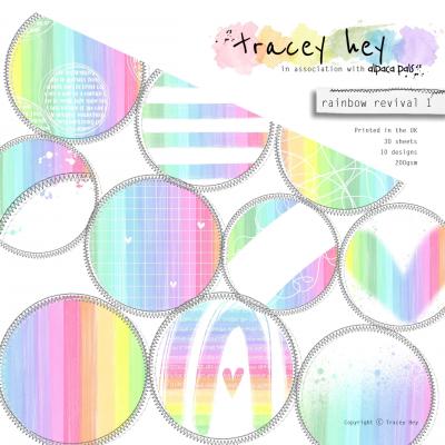 Tracey Hey Paper Pad - Rainbow Revival 1