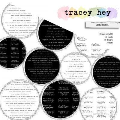 Tracey Hey Paper Pad - Sentiments