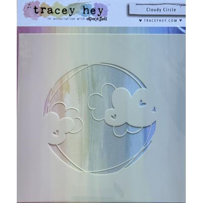 Tracey Hey Stencil - Cloudy Circle