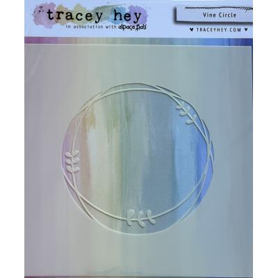 Tracey Hey Stencil - Vine Circle