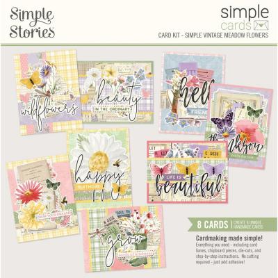 Simple Stories Simple Vintage Meadow Flowers - Simple Cards Kit