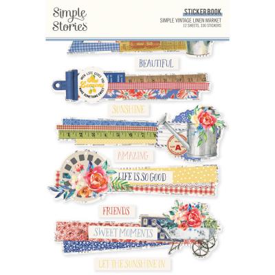 Simple Stories Simple Vintage Linen Market - Sticker Book