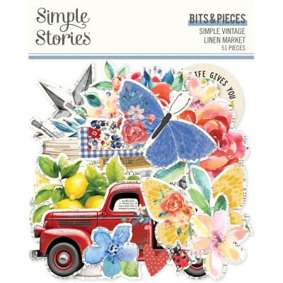 Simple Stories Simple Vintage Linen Market - Bits & Pieces