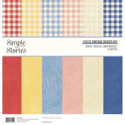 Simple Stories Simple Vintage Linen Market - Vintage Basics Kit