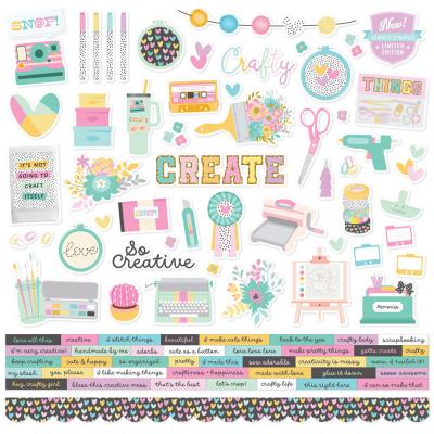 Simple Stories Crafty Things - Cardstock Stickers