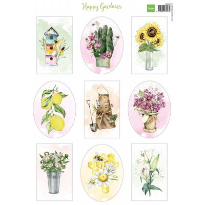 Marianne Design Decoupage Sheet A4 - Happy Gardners