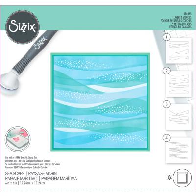 Sizzix Layered Stencils - Sea Scape