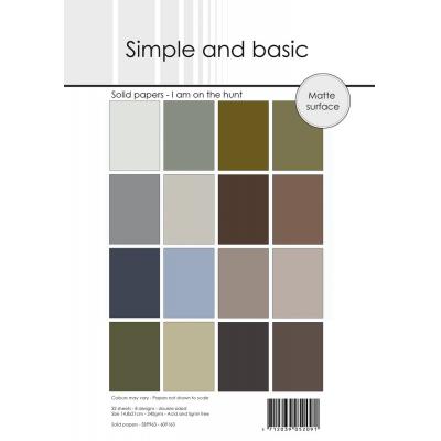 Simple and Basic Paper Pack - I am on the Hunt - Solid Papers