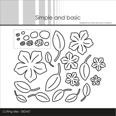 Simple and Basic Cutting Dies - Flowers and Leaves #2