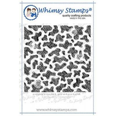 Whimsy Stamps Stempel - Cow Print Background