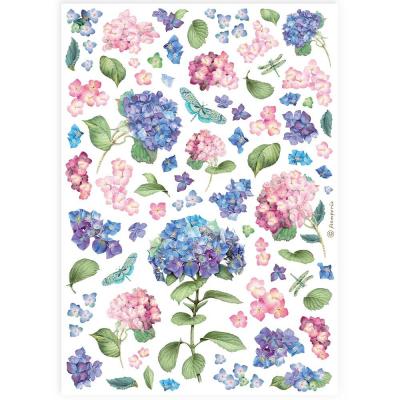 Stamperia Rice Paper - Hortensia