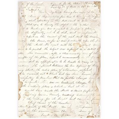 Stamperia Rice Paper - Handmade Letter