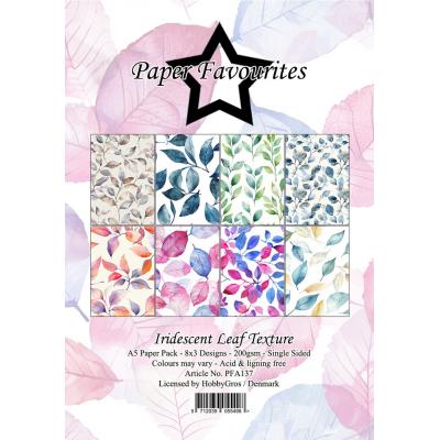 Paper Favourites Paper Pack - Iridescent Leaf Texture
