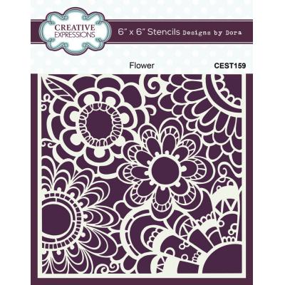 Creative Expressions Designs by Dora Stencil - Flower