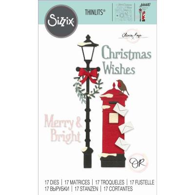 Sizzix Thinlits Olivia Rose Cutting Dies - Letters at Christmas
